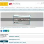 Info oficial vacuna Moderna en español