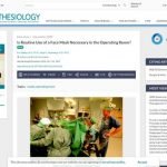Is Routine Use of a Face Mask Necessary in the Operating Room? | Anesthesiology | American Society of Anesthesiologists